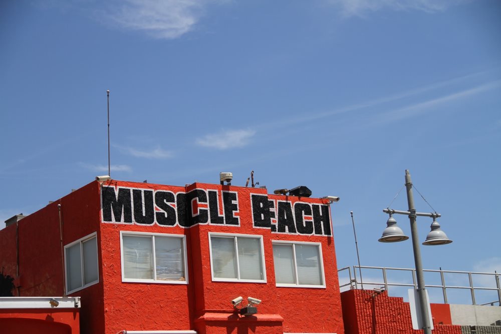 Muscle Beach building.
